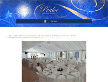Tablet Screenshot of praloc-festivites-services.com